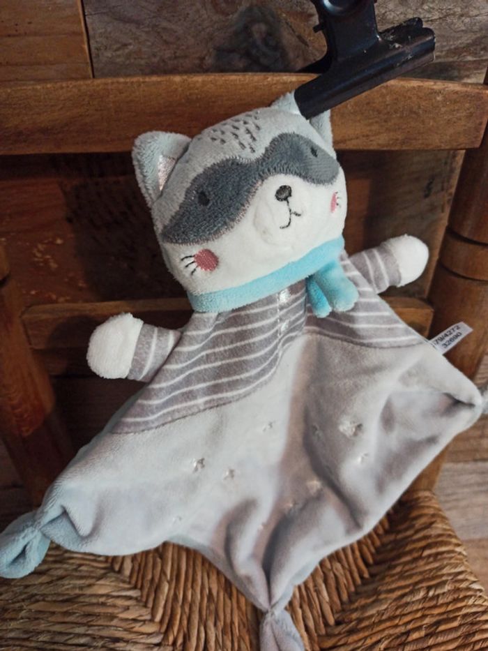 Doudou raton laveur mots d'enfants tbe - photo numéro 4