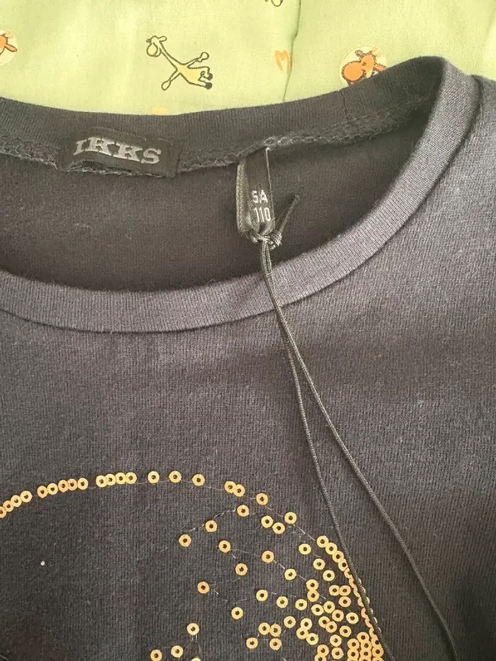 T-shirt manches longues fille 5 ans ikks - photo numéro 4