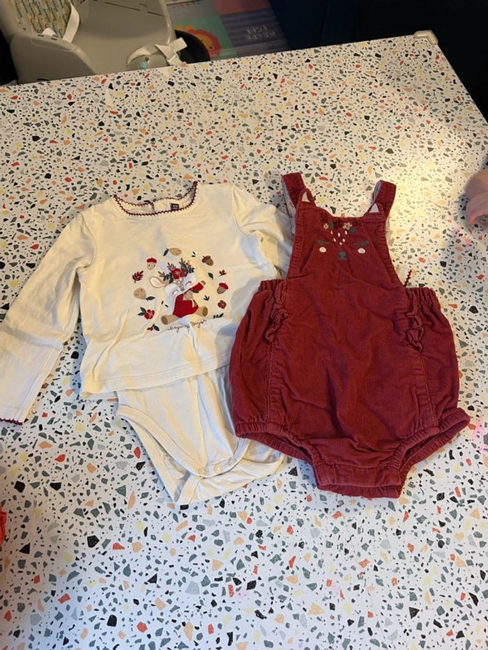 Ensemble barboteuse et body sergent major