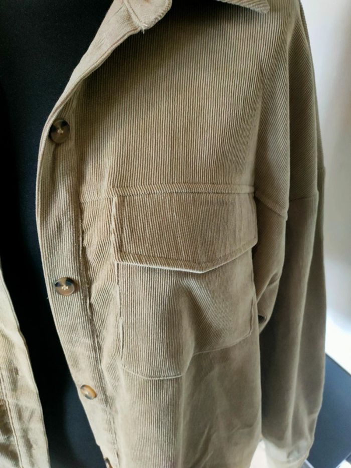 Chemise velours kaki - photo numéro 2