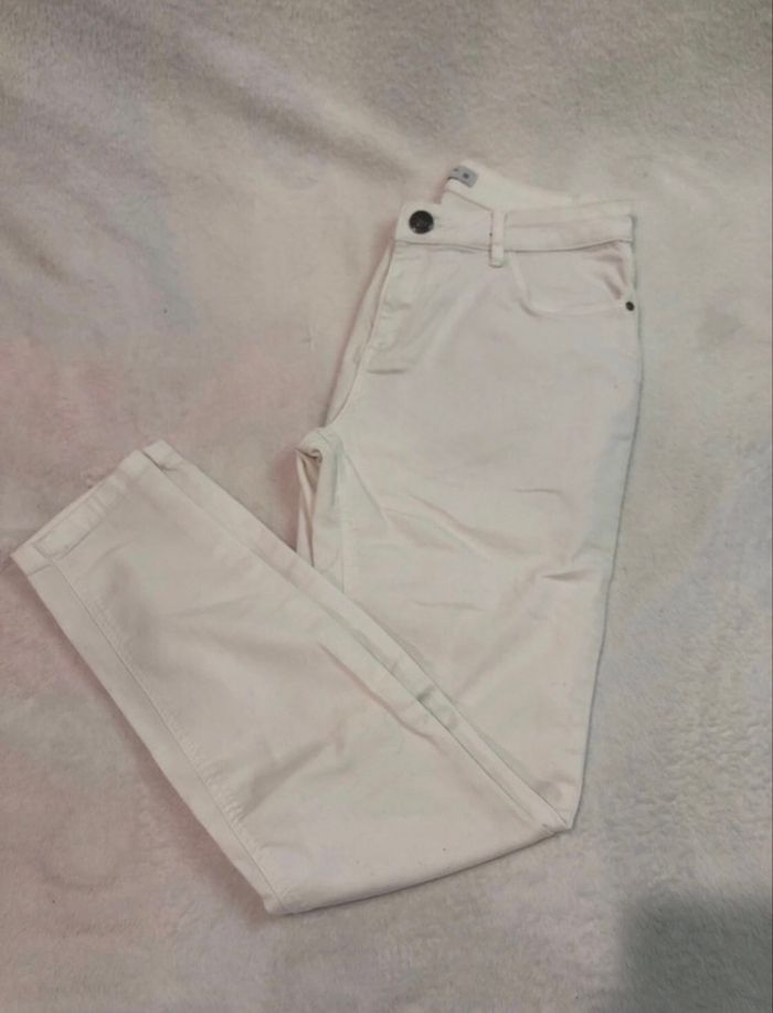 Jeans blanc femme