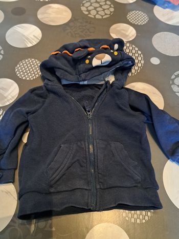 Gilet zippé 6 mois