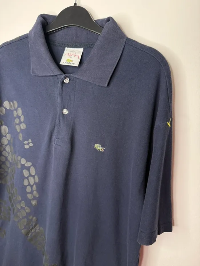 🖤 polo Lacoste / motif croco - Bleu marine / T-XXL🖤 - photo numéro 4