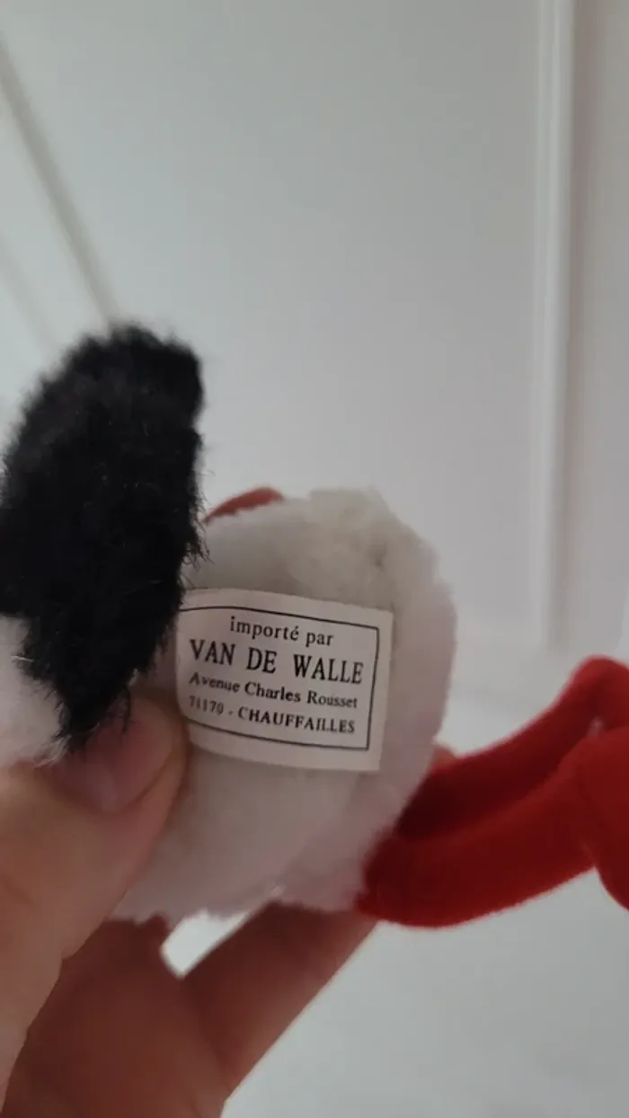 Mini peluche cigogne alsacienne – 15 cm - photo numéro 6