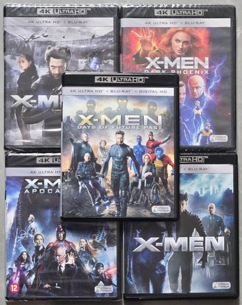 Lot de 5 Films X-men 4k Blu-Ray Ultra Haute Définition (Version Française) d'occasions et neufs sous Blister