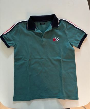 Polo vert ikks 10ans
