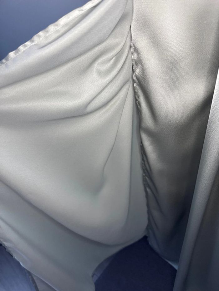 👗 Robe portefeuille d'été effet satin- Shein-neuf sans etiquette- taille L _ couleure verte - photo numéro 6