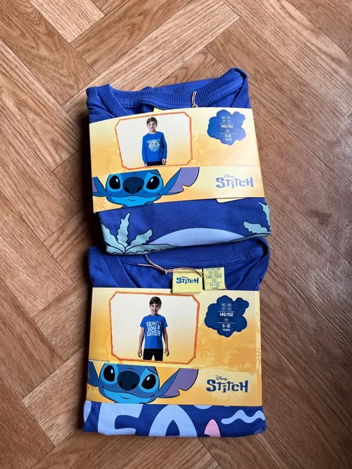 Ensemble Sweat et t shirt mixte 11/12 ans Stitch