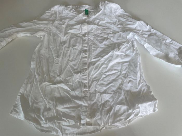 Chemise blanche Benetton 6-7ans - photo numéro 2