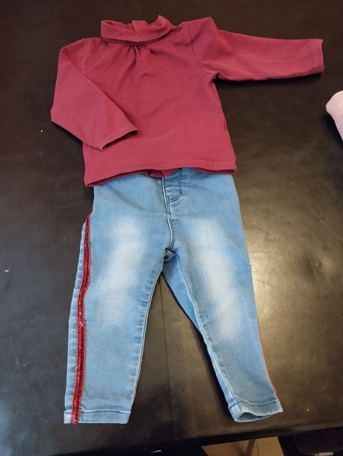 Ensemble fille 12 mois