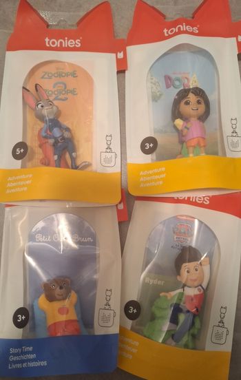 Lot de 4 tonies neufs 