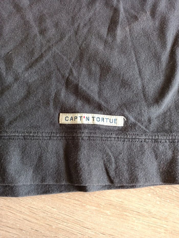 44, t-shirt à capuche effet superposé Captain Tortue 92 - photo numéro 5