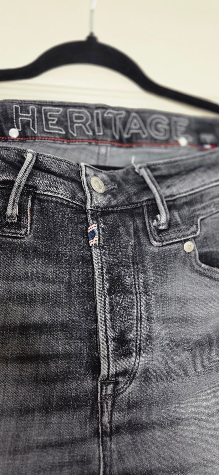 Jean Le Temps des Cerises Héritage 🖤 T34 (42/44 FR) – gris délavé slim – excellent état - photo numéro 4