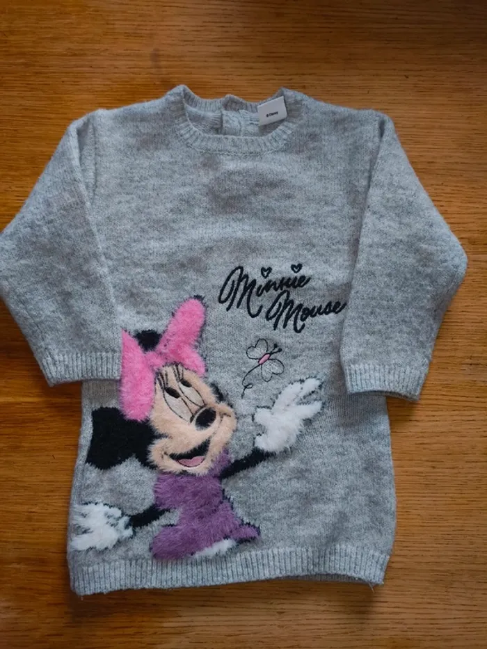 Robe pull Minnie Disney 9 12 mois excellent état - photo numéro 2