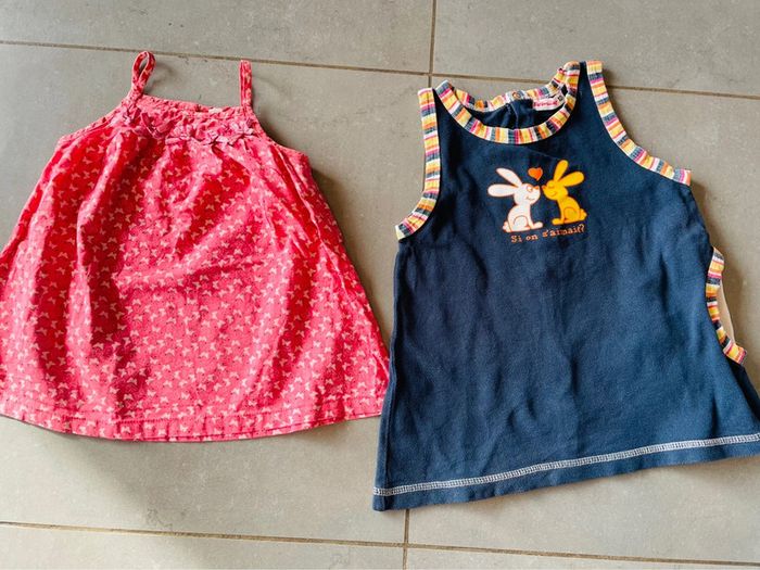 Lot vêtements été bébé fille 12 mois - photo numéro 5