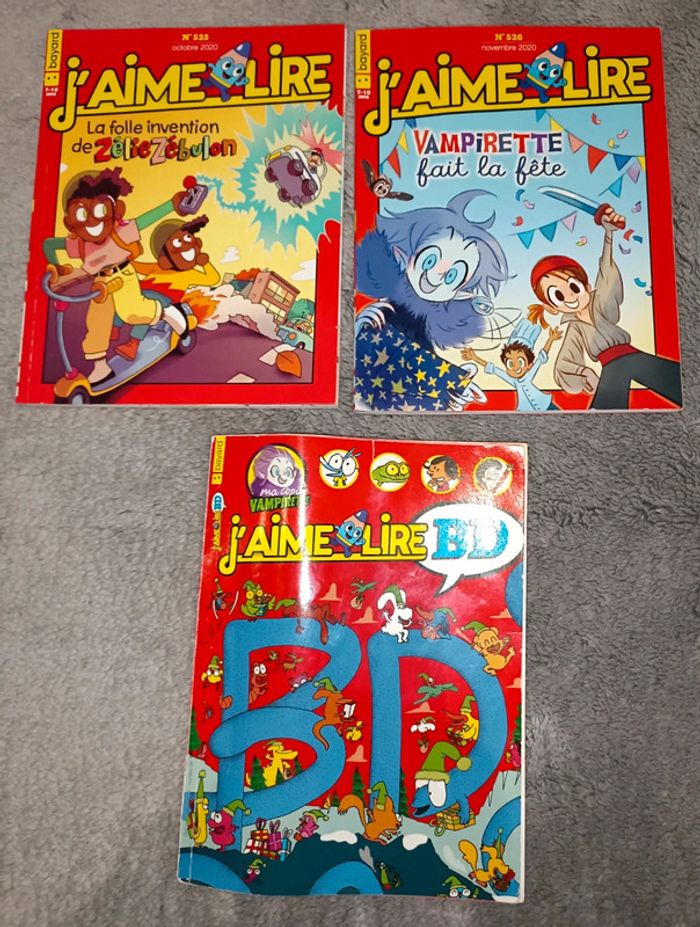 Lot 10- 2 livres J'Aime Lire + 1 spécial J'aime Lire BD - photo numéro 2