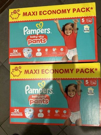 172 couches Pampers pants taille 5