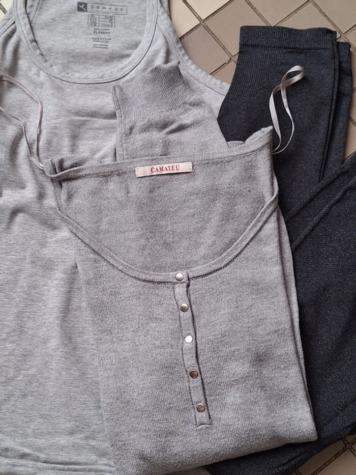 Lot de 3 vêtements confort pour la maison ou le sport - photo numéro 2