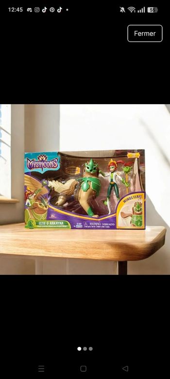 Mysticon Griffin Izzie avec poupée ArKayn