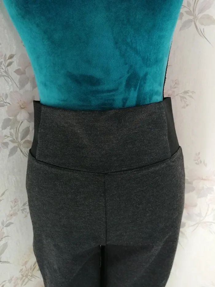Legging épais gris foncé à reliefs sur genoux / gémo / (L) - photo numéro 4