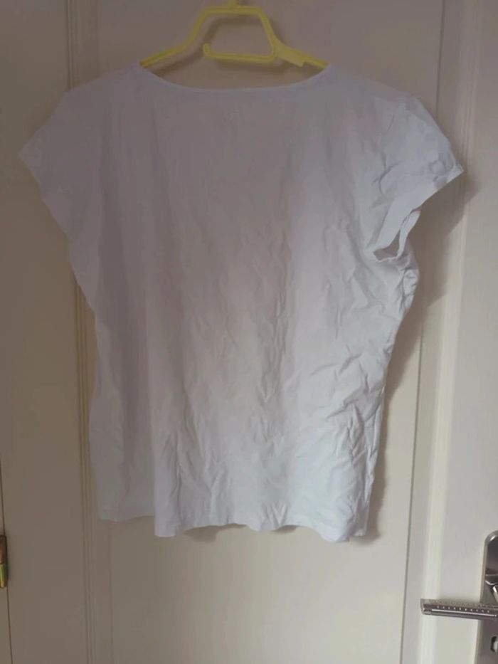 T-shirt blanc avec motif lunettes - photo numéro 2