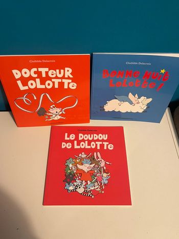 3 livres école des loisirs de Clotilde Delacroix lolotte
