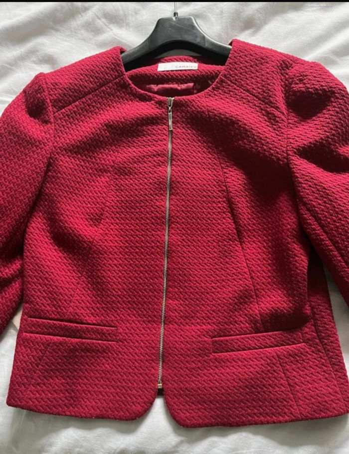 Veste rouge camaïeu - photo numéro 3