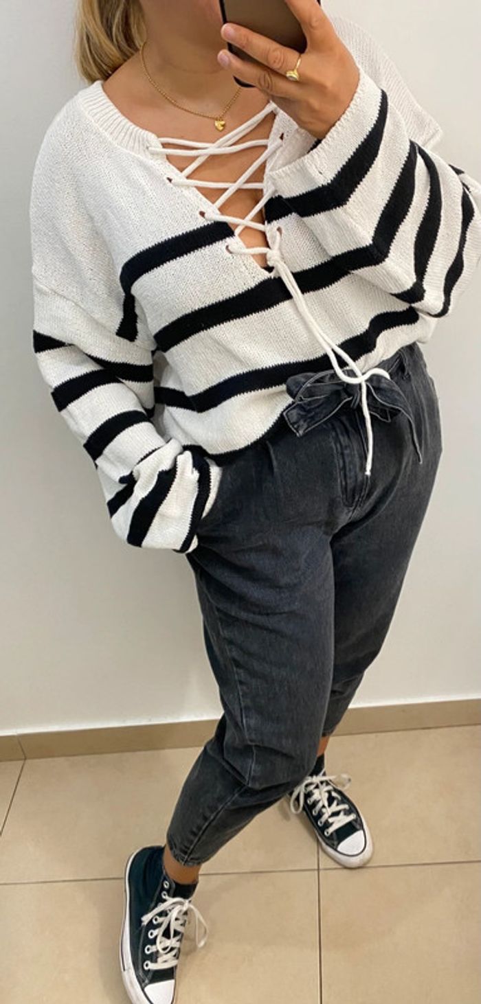 Pull Léger Stradivarius Taille M - photo numéro 5