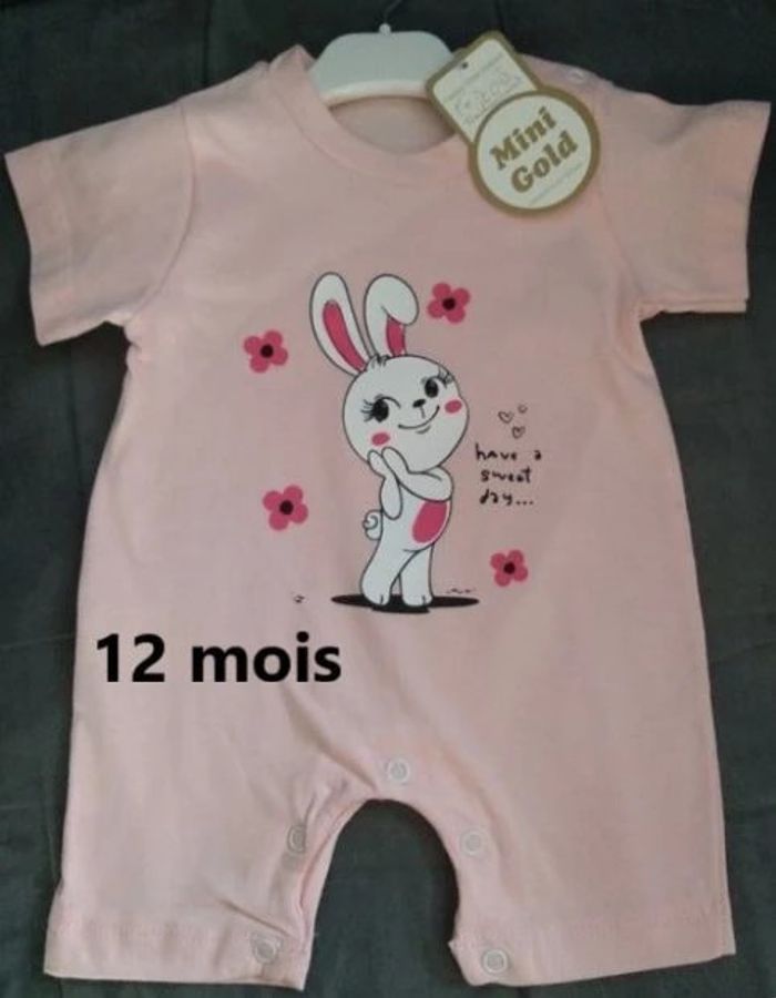 combinaison fille 12 mois