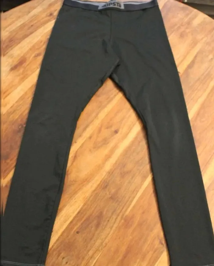 Lycra sous  short long -  Noir  - Kipsta  - 14  ans