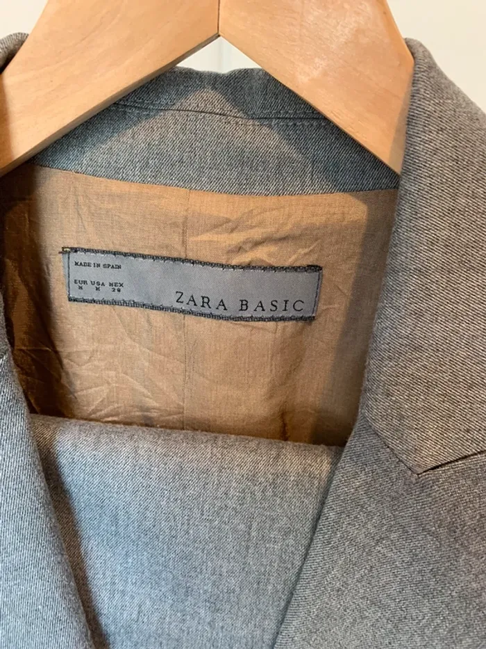 Tailleur pantalon gris Zara taille S/M - photo numéro 2