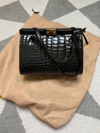 Sac à mains en cuir vintage