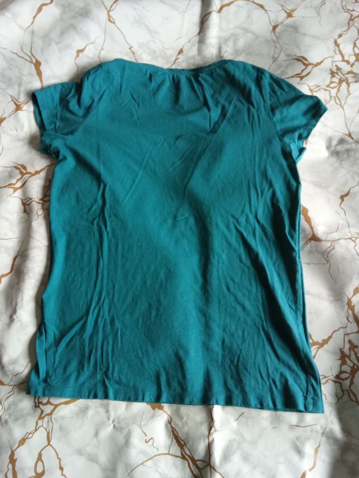 T shirt turquoise in extenso taille xl - photo numéro 3