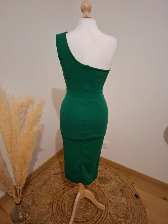 Robe verte chic asymétrique WalG taille XXS/XS 32/34 - photo numéro 6