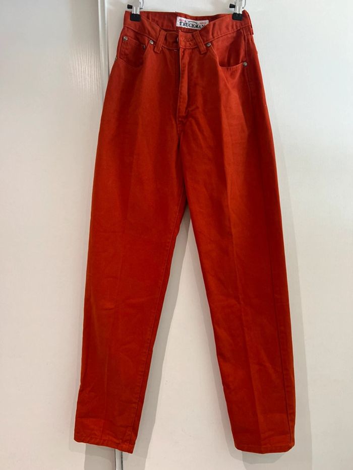 TruckMan pantalon vintage, taille 32 Jeans, oranger - photo numéro 11