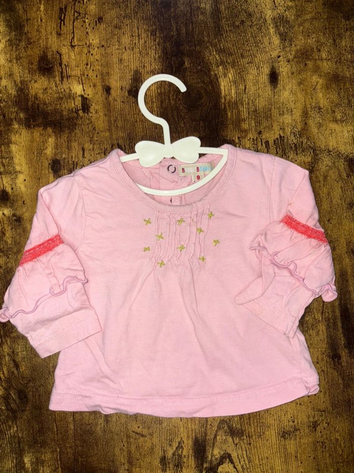 TEE shirt rose 9m