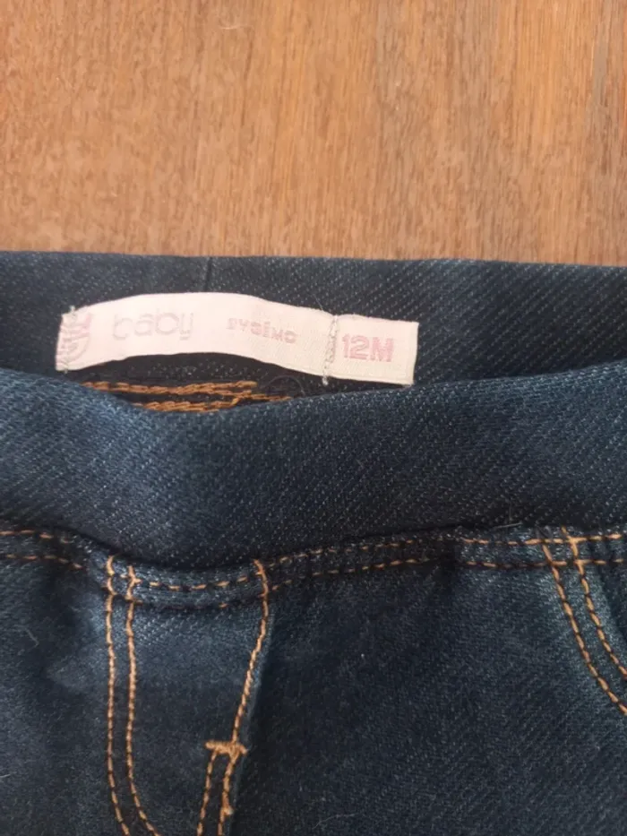Jeans/legging Gémo 12mois 74cm - photo numéro 3