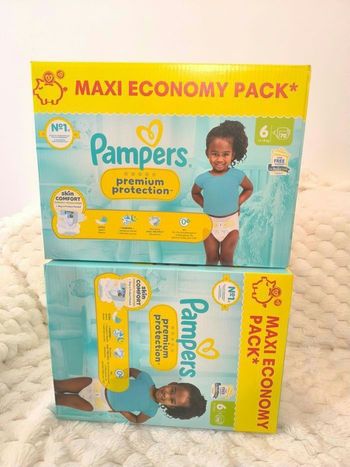 Pampers premium T6 - 2*70 couches