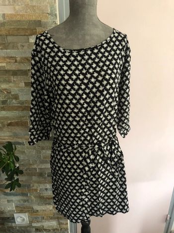 Tunique noire et blanche 36/38