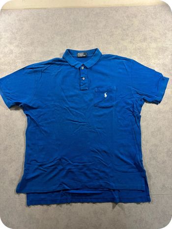 Ralph Lauren Bleu logo brodé blanc taille XL💙🤍