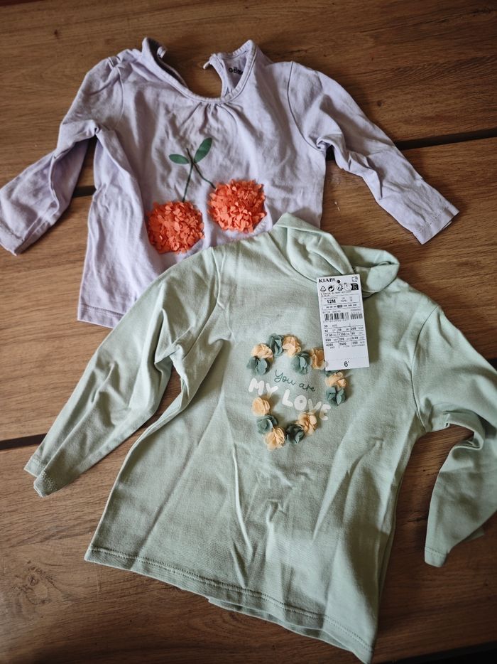 Lots de vêtements bébé fille en 12 mois - photo numéro 4