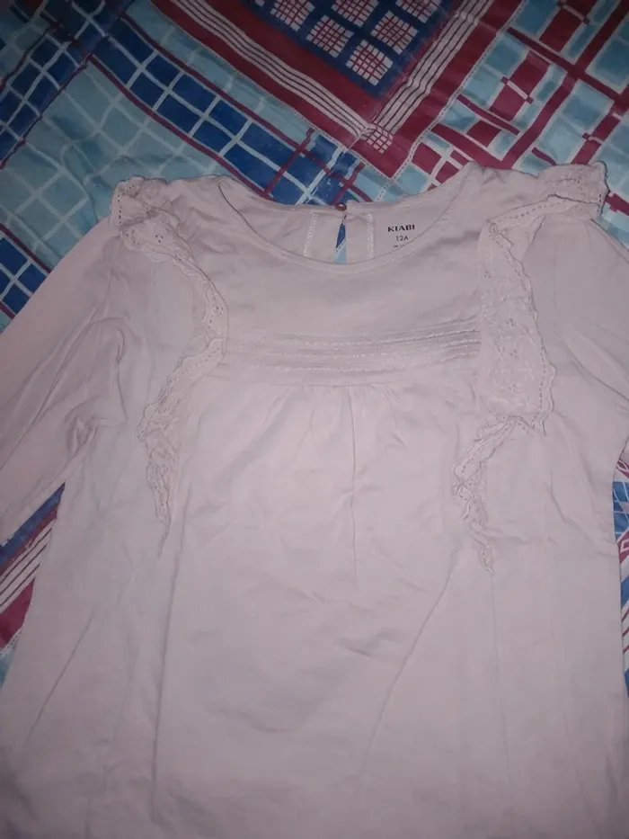 Tee-shirt manche longue rose 12 ans - photo numéro 2