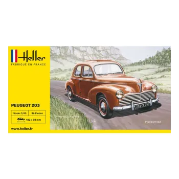 Maquette Heller 80160 voiture Peugeot 203 échelle 1/43