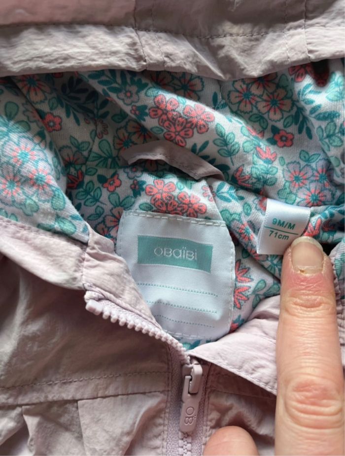 Veste à capuche lilas - photo numéro 2