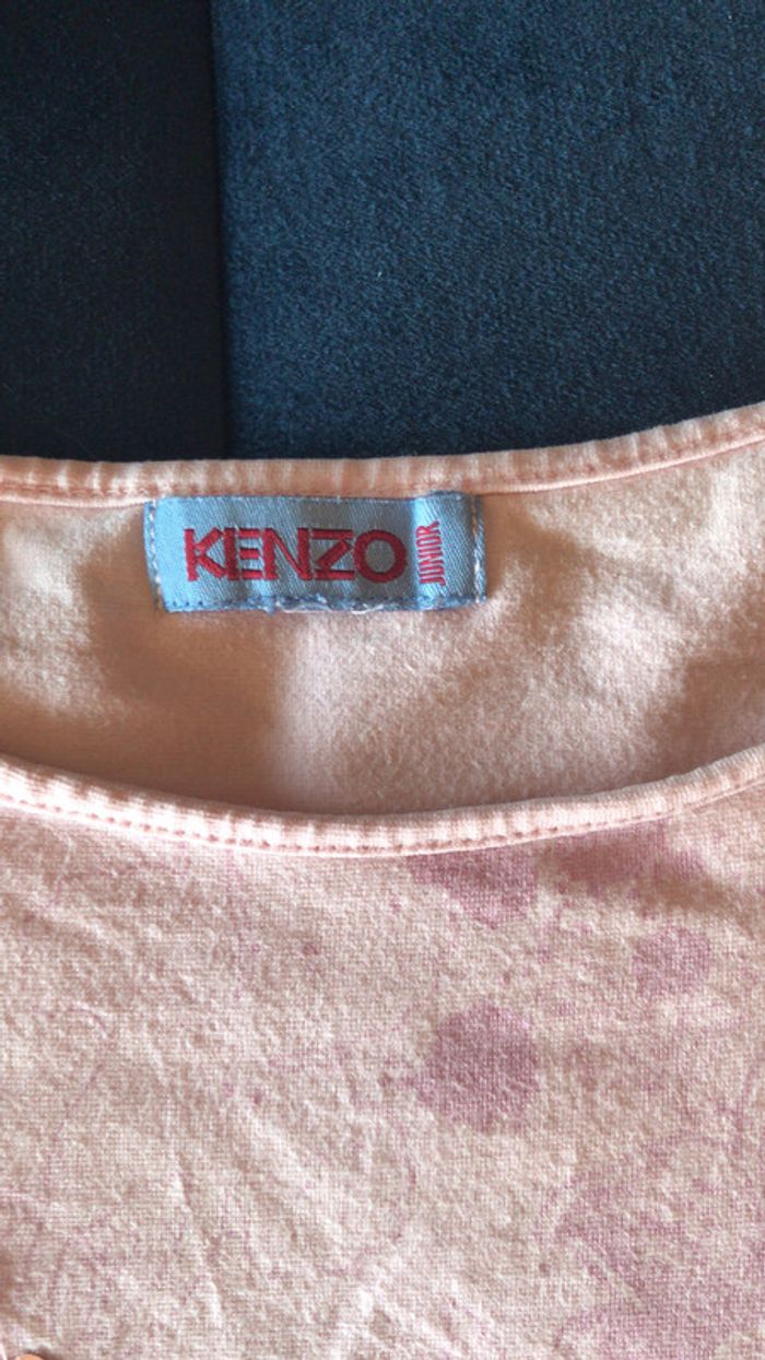 Kenzo junior t shirt avec inscription en sequin - photo numéro 4