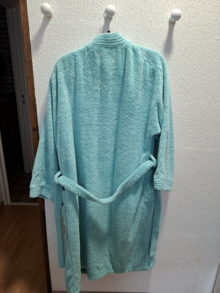 Joli peignoir de bain femme Sarah Florentin M turquoise très bon état - photo numéro 4