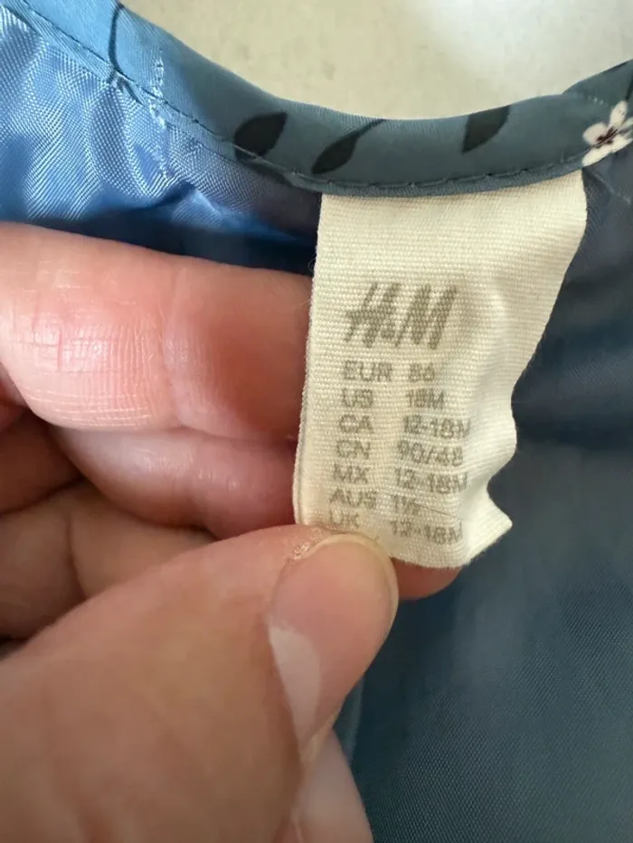 Veste matelassée H&M taille 86cm - photo numéro 4