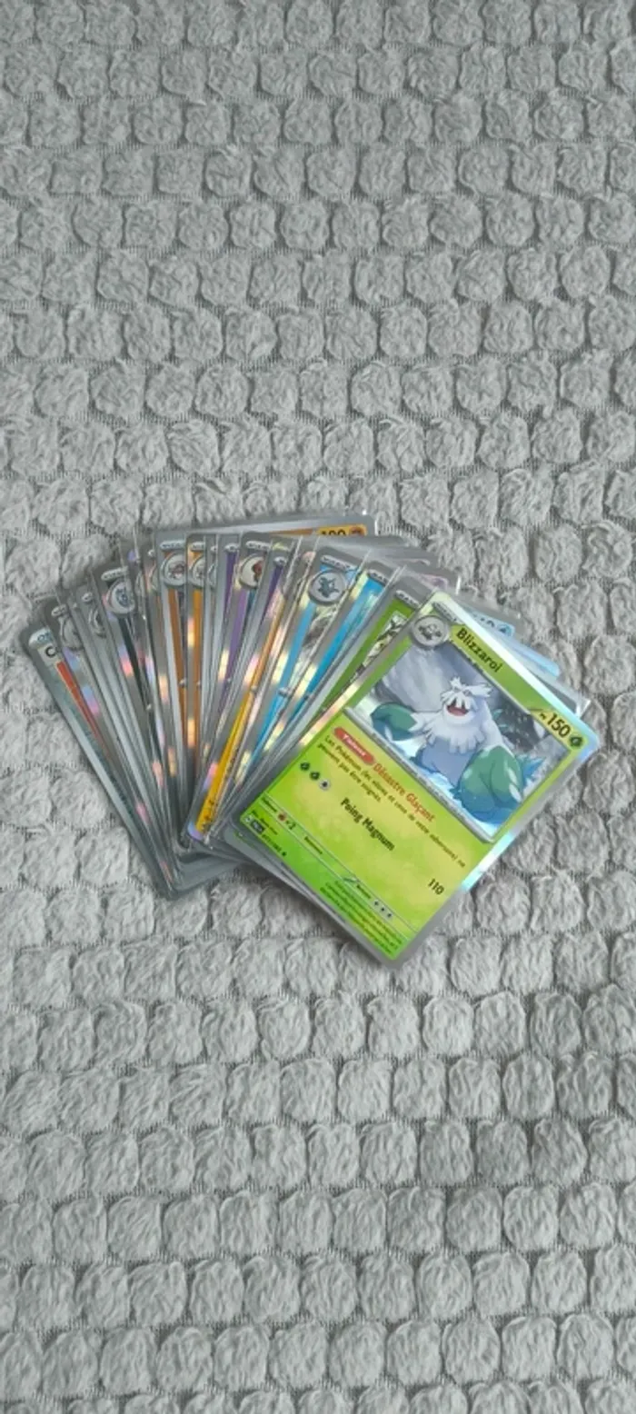 Lot de 23 cartes Pokémon Évolutions à Paldea - Reverses & Holos