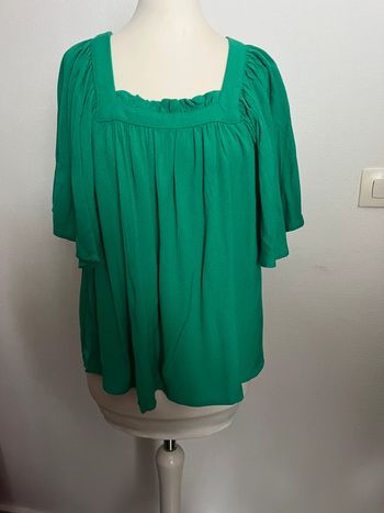 Chemisier, blouse verte taille XS