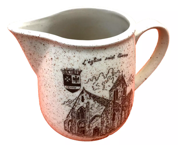 Pichet / Broc  Décor Selig Décoration Artisanale Française  Etréchy (Essonne) Eglise Saint-Etienne